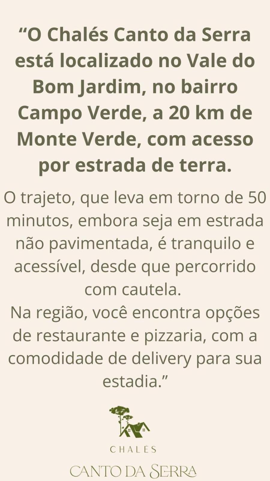 Chales Canto Da Serra Monte Verde  Buitenkant foto